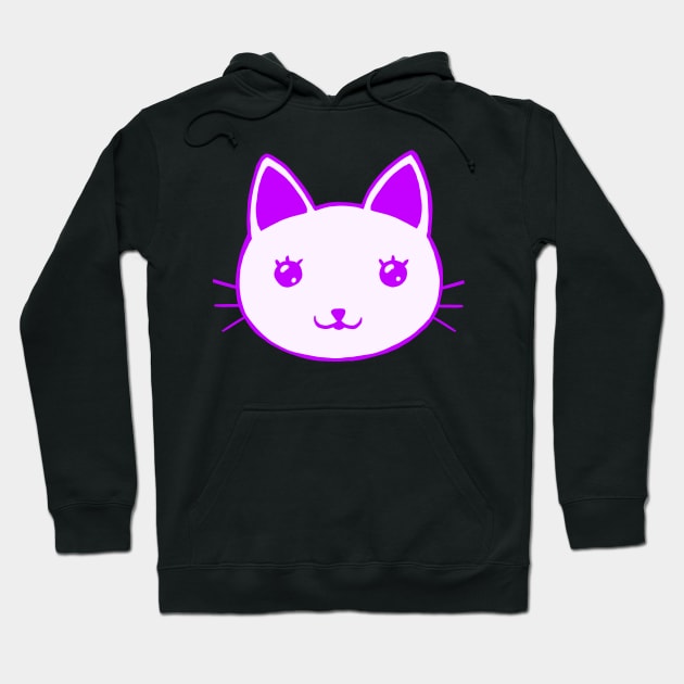 Kitty Deep Purple Hoodie by asteltainn